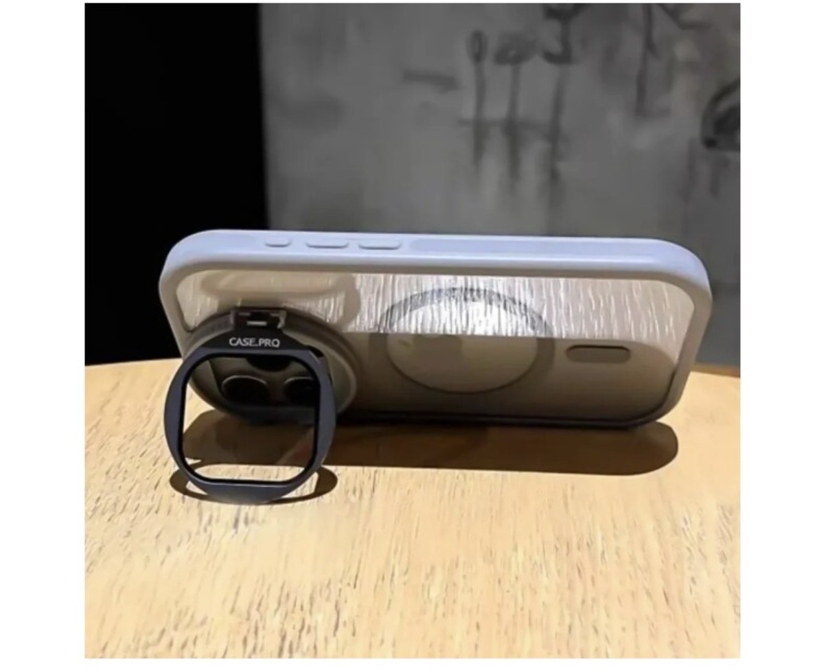 Funda Case Para Iphone Magsafe Con C&aacute;mara Protector+correas Modelo Iphone 16 Pro gris image number null