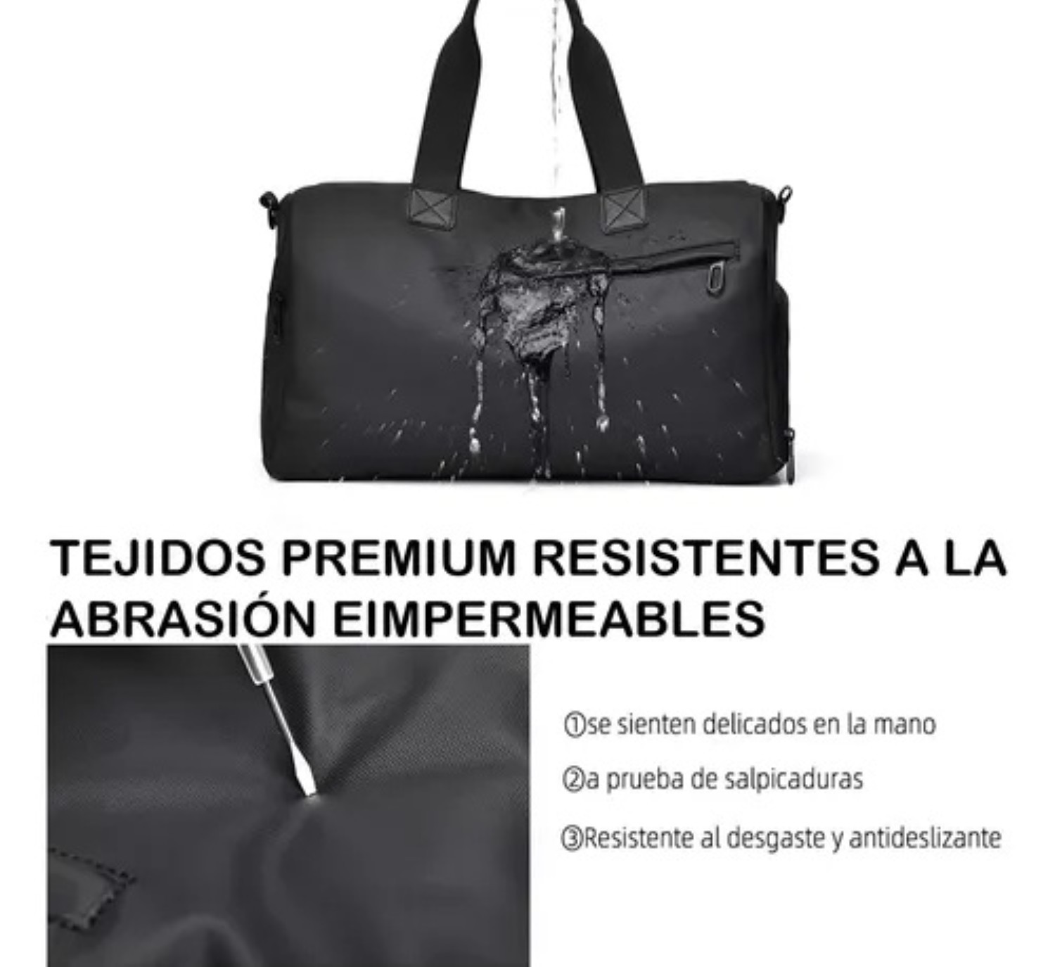 Maleta Deportiva Bolsa Gym Negro image number null