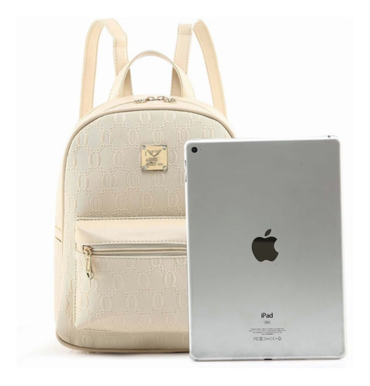 Bolsas De Mujer Mochila Cosmetiquera Correa 4 Set Beige image number null