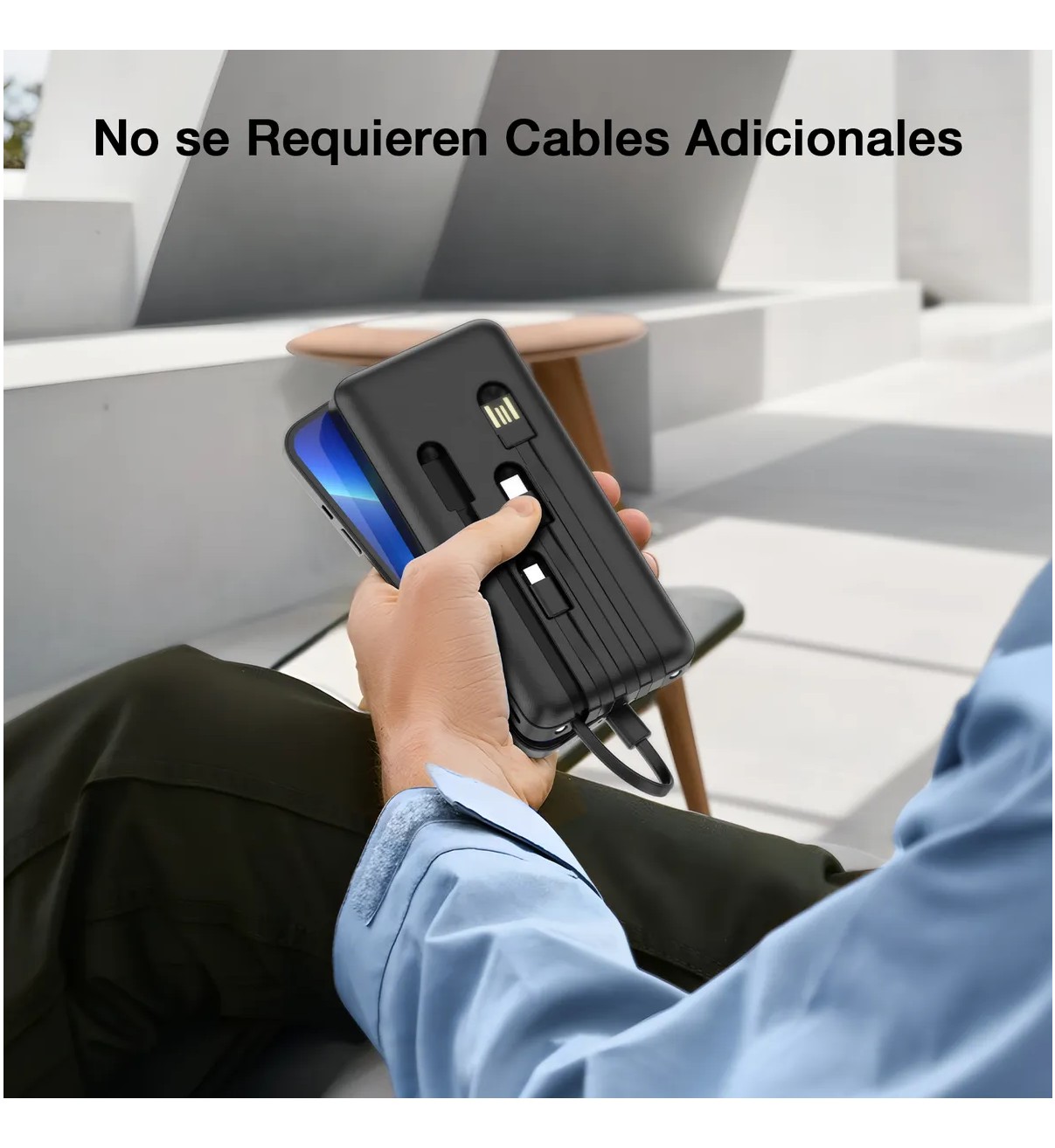 Power Bank Bater&iacute;a Port&aacute;til Carga R&aacute;pida 10000mah Malubero Negro image number null