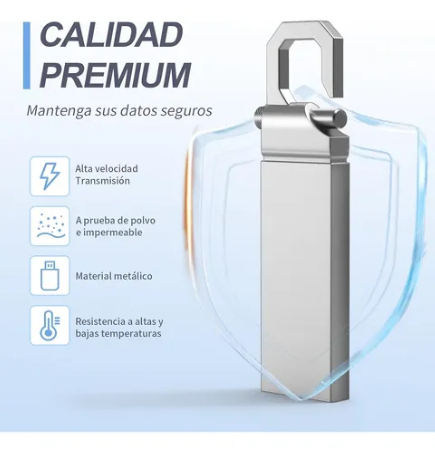 Memoria Usb 2tb Alta Velocidad 3.1 (2000 Gb) Flash Drive plata image number null