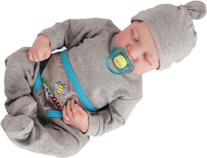 A Mu&ntilde;eca Reborn de 19 Pulgadas, beb&eacute; Reci&eacute;n Nacido de Simulaci&oacute;n con Cuerpo de Silicona Suave, Caracter&iacute;sticas Realistas, Regalos Ideales para Ni&ntilde;os, Ba&ntilde;able (a). image number null
