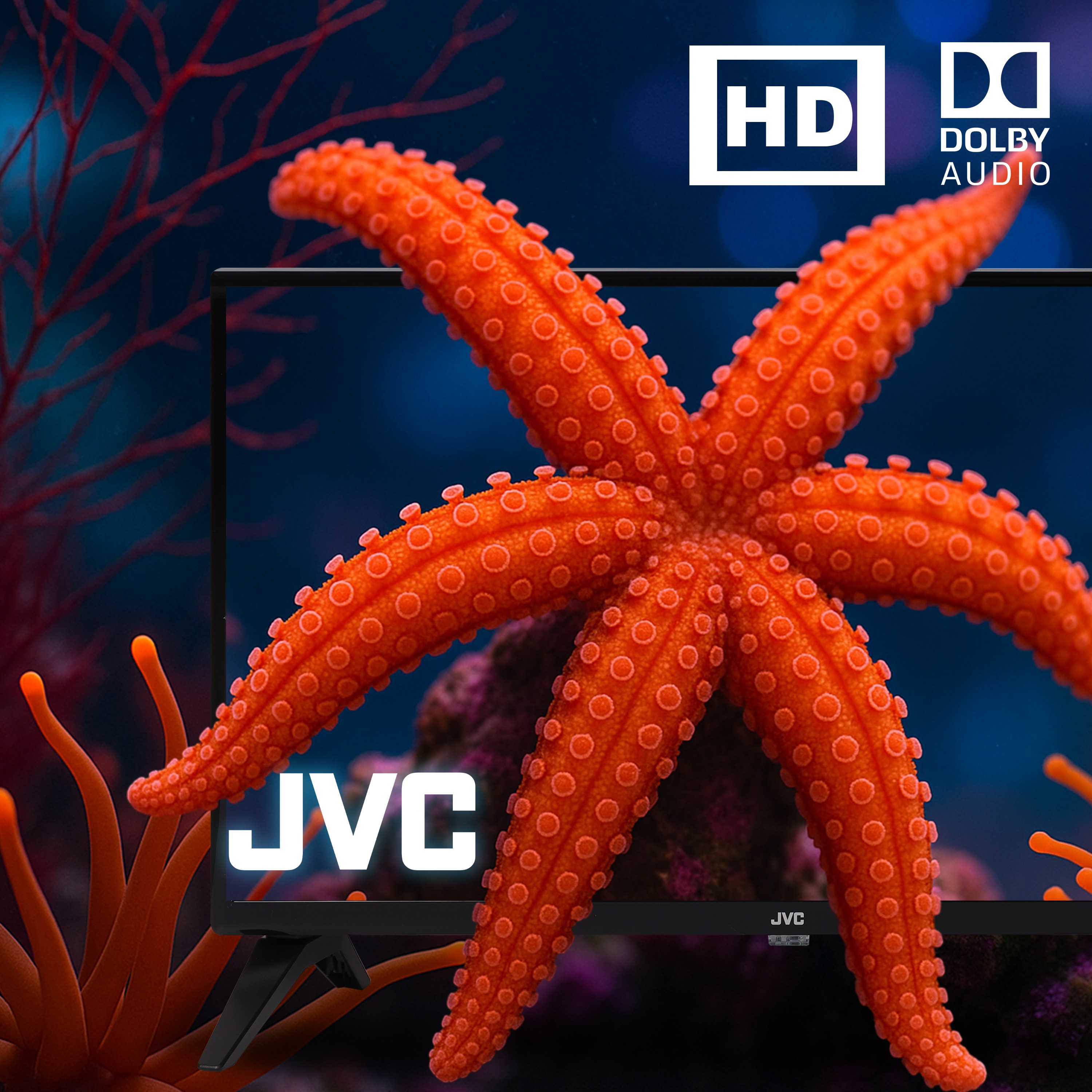 JVC Pantalla Smart TV 32 pulgadas HD LED | Roku TV Dolby Audio Modelo SI32R image number null