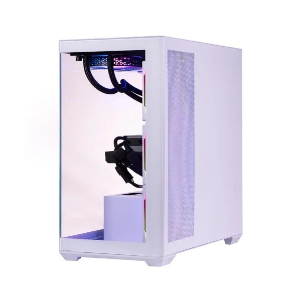 Gabinete Naceb NA-0637B, Midi-Tower, ATX/Micro-ATX/Mini-ITX, USB 3.0, sin Fuente, 4 Ventiladores Instalados, Blanco image number null