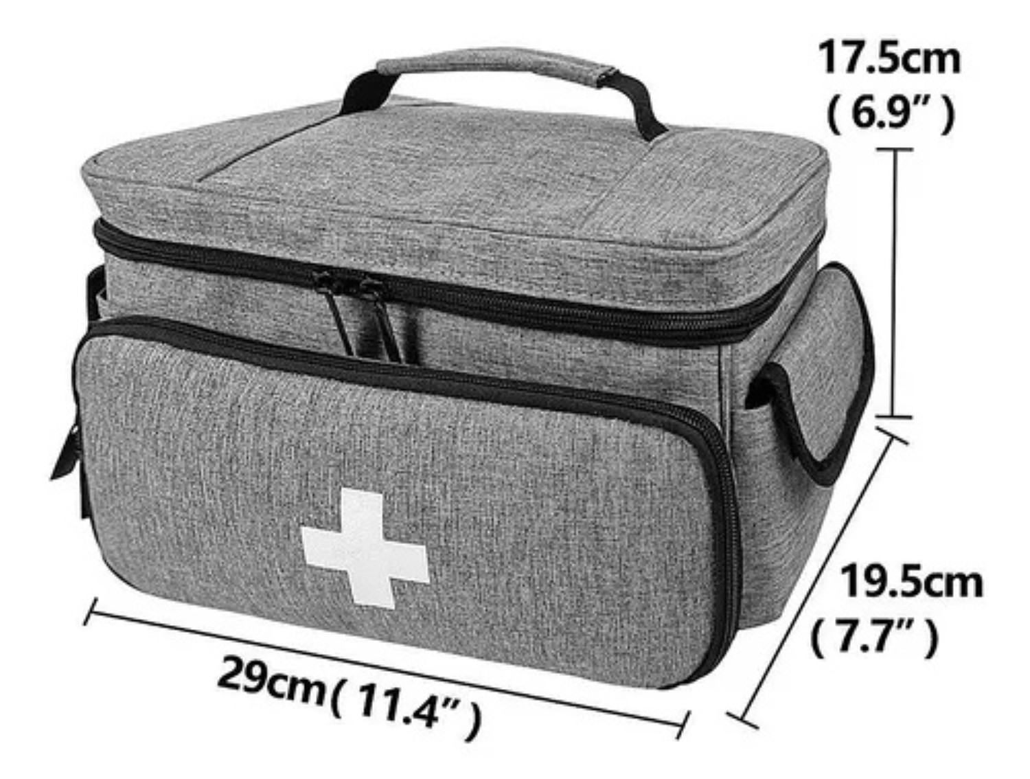 Kit De Primeros Auxilios M&eacute;dicos Port&aacute;tiles, Gris image number null