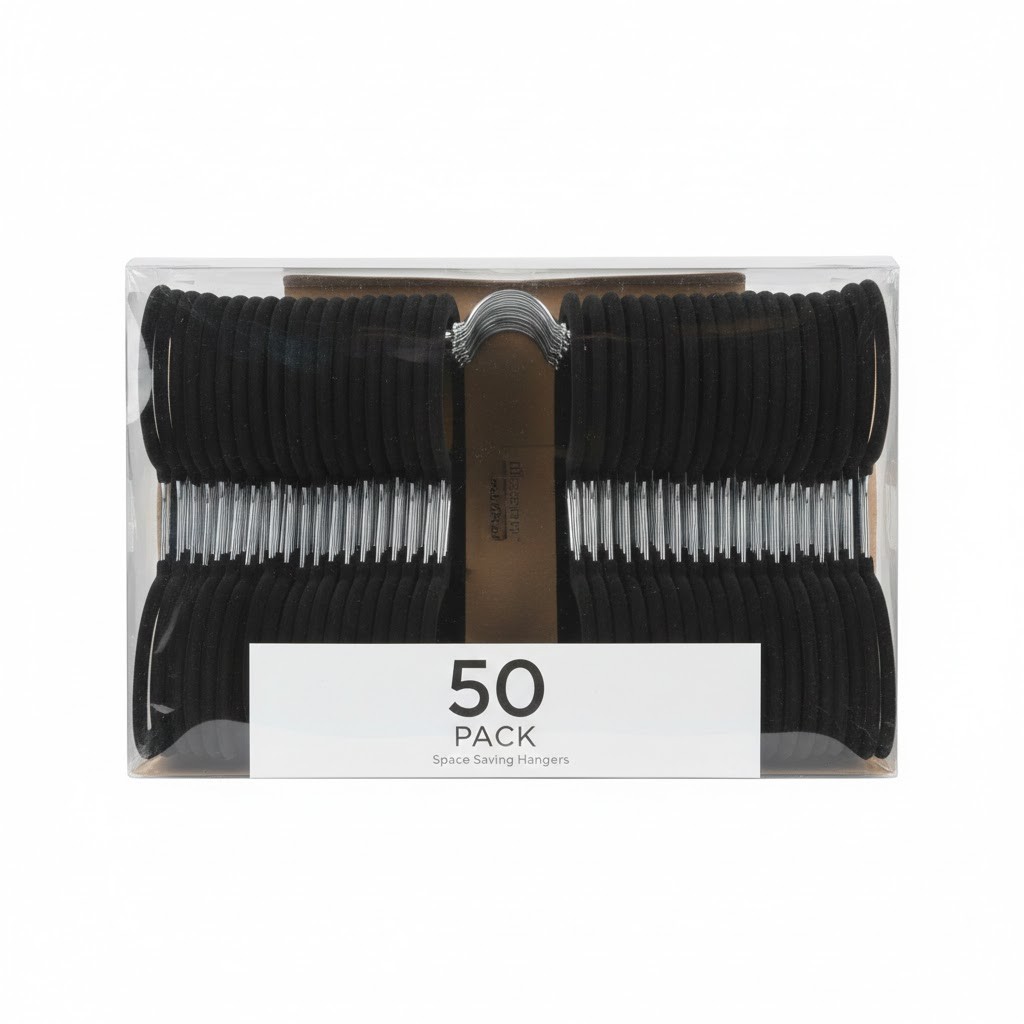 Gancho con forro de terciopelo color negro Silver Master modelo 17250 image number null