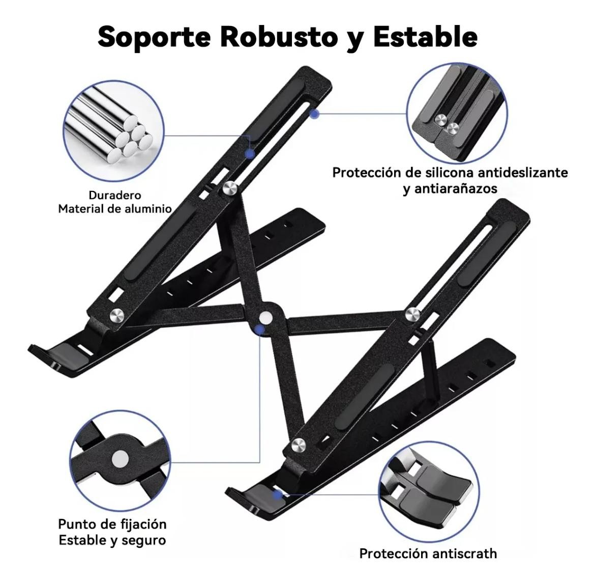 Soporte Ajustable para Laptop Port&aacute;til Plegable image number null