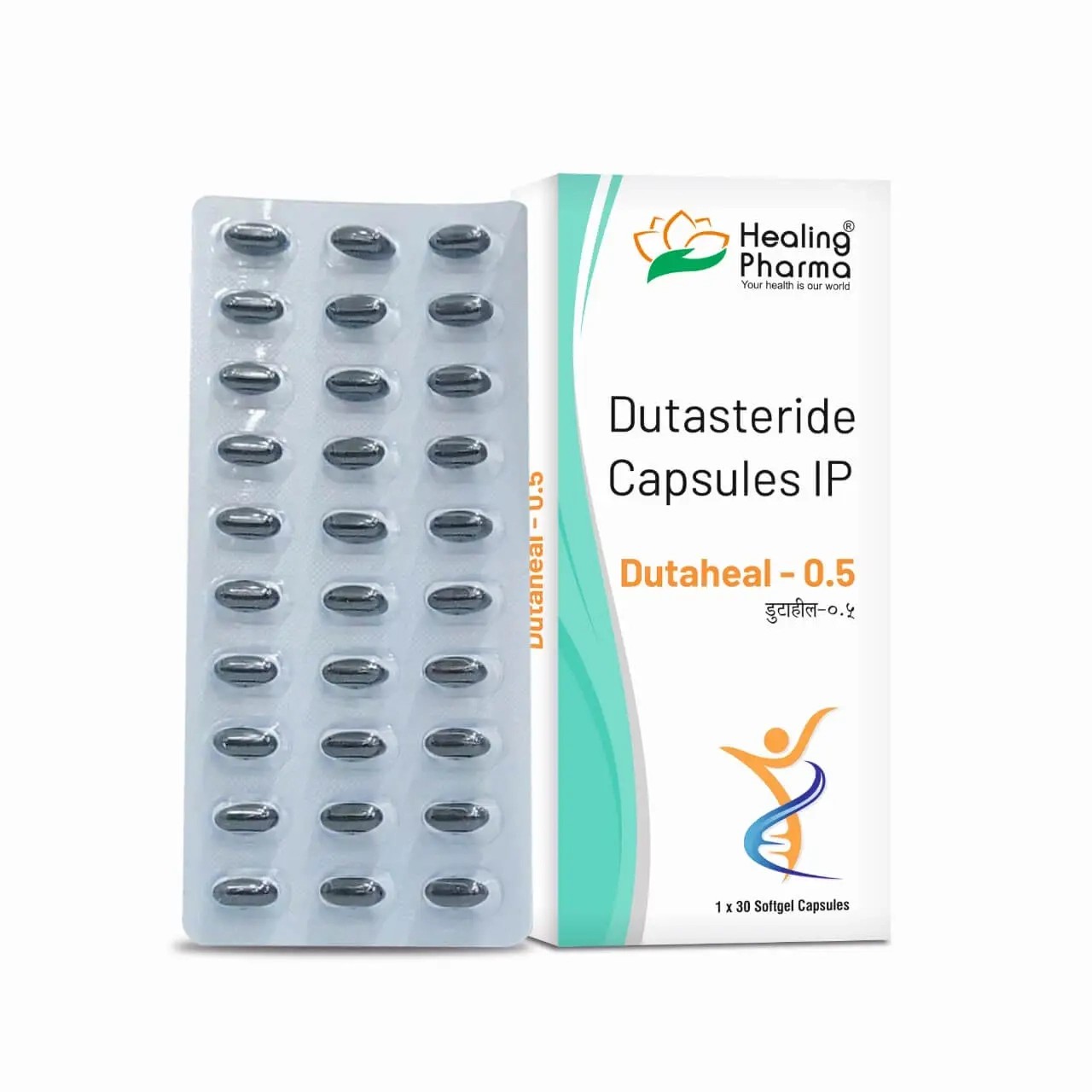 Dutaheal-0.5 Dutasterida 0.5mg 30 Capsulas Softgel image number null