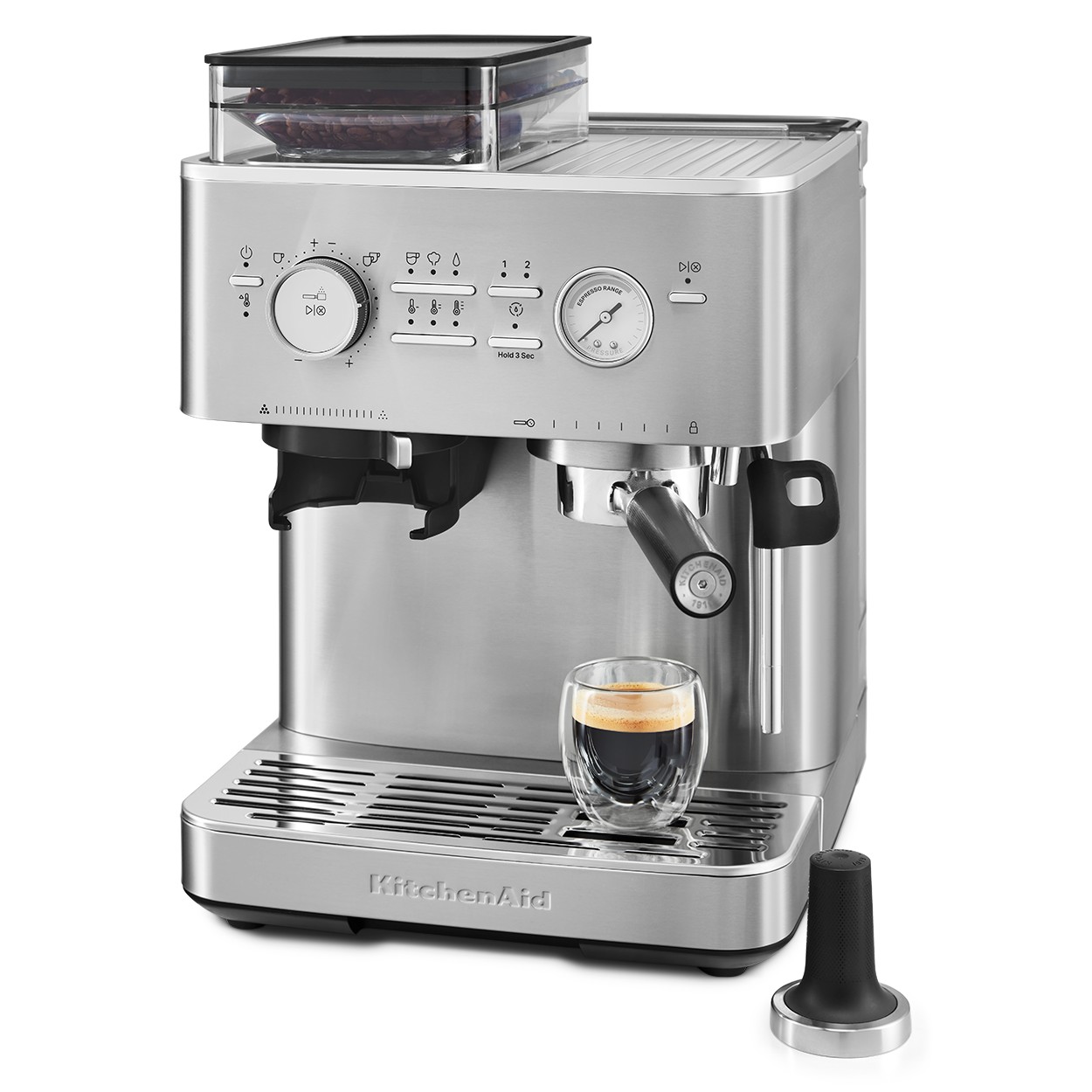 Cafetera Semiautom&aacute;tica Espresso KitchenAid KES6551SX de 2.5 Litros image number null