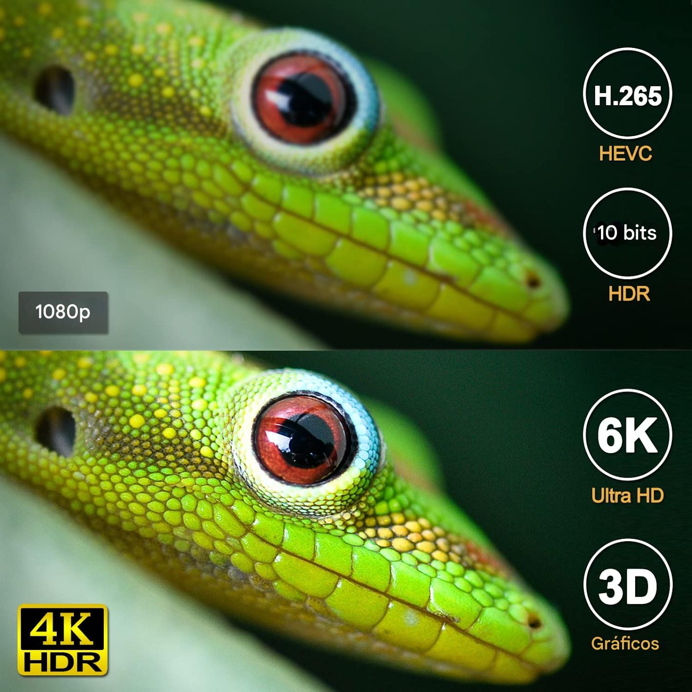 Smart TV inteligente box Android 14 6K HD 4GB 32GB Wifi reproductor multimedia pantalla image number null