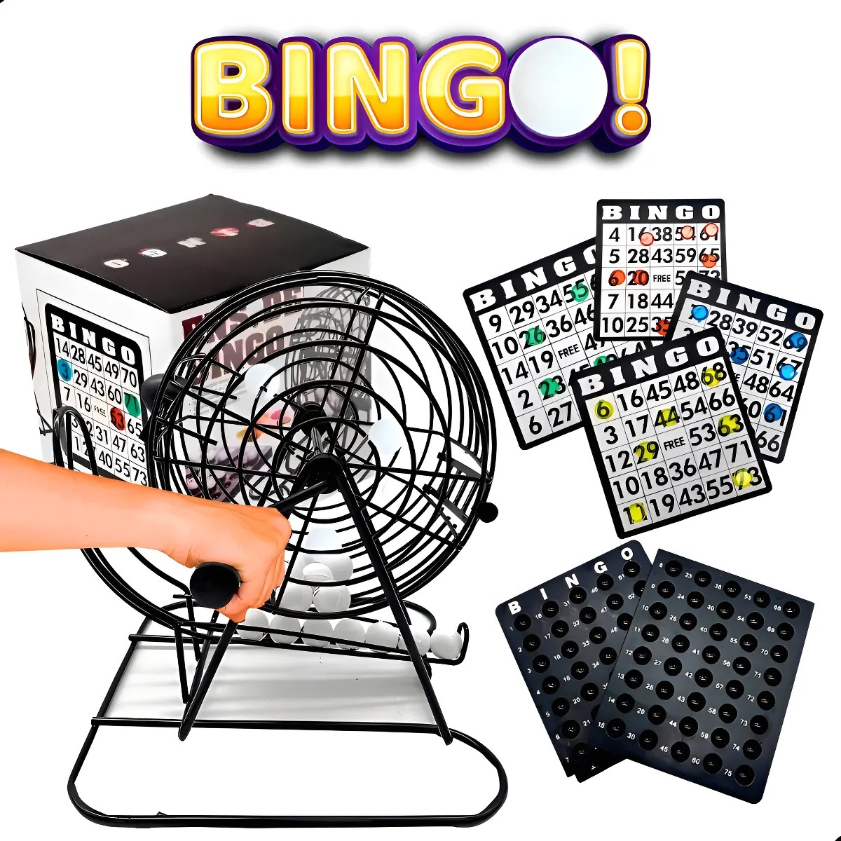 Bingo Completo Incluye Tombola Fichas Pelotas Juego /2020 image number null