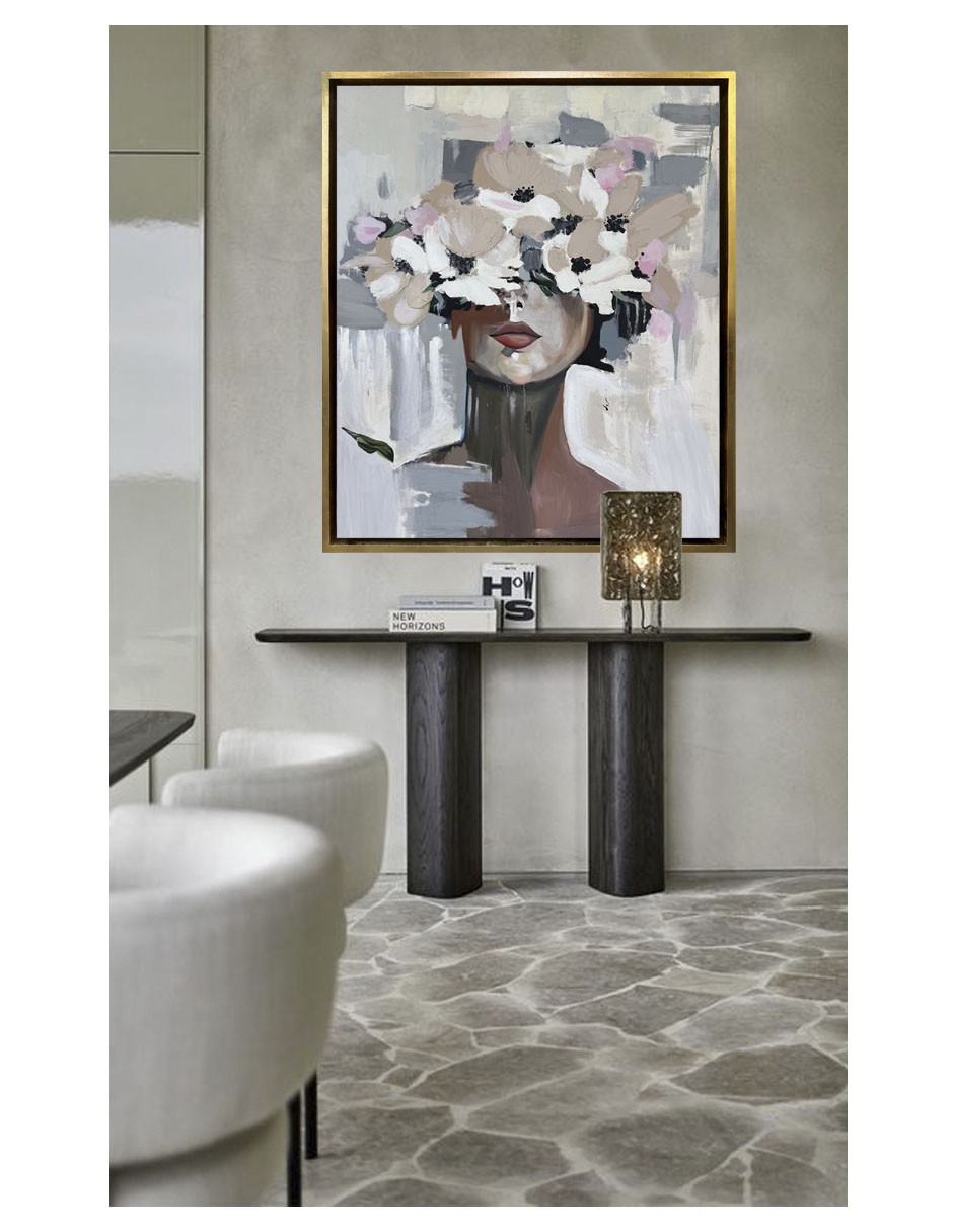 Hermoso cuadro decorativo pintado totalmente a mano image number null