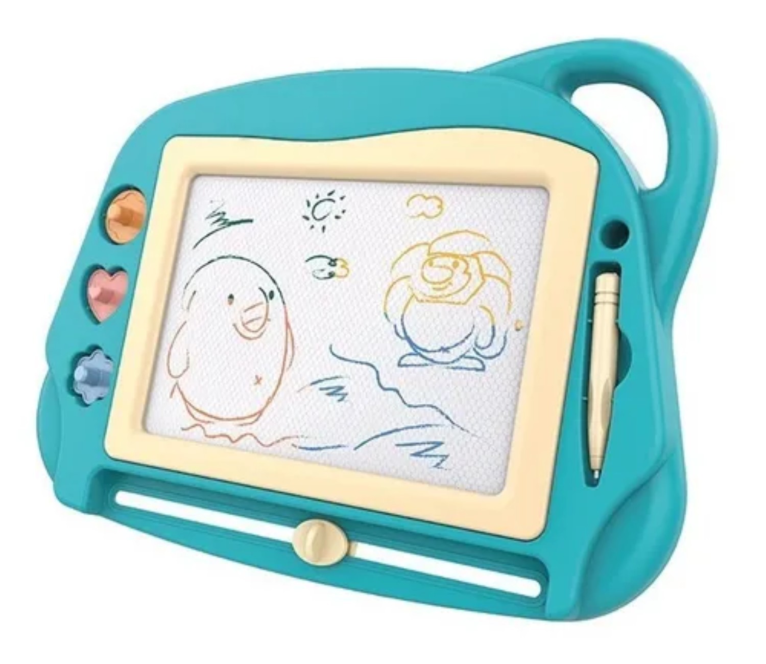 Tablero De Dibujo Magn&eacute;tico Para Ni&ntilde;os Dibujo Magico azul image number null