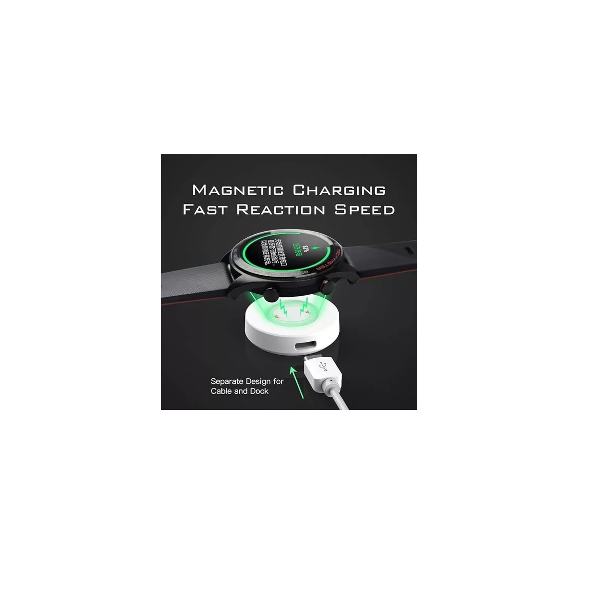 Base Soporte De Carga Reloj Inteligente Blanco. image number null