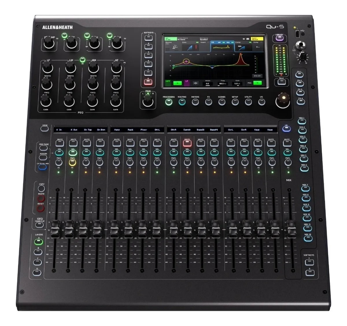 Mezcladora Digital ALLEN & HEATH QU-5 Con 16 Preamps image number null