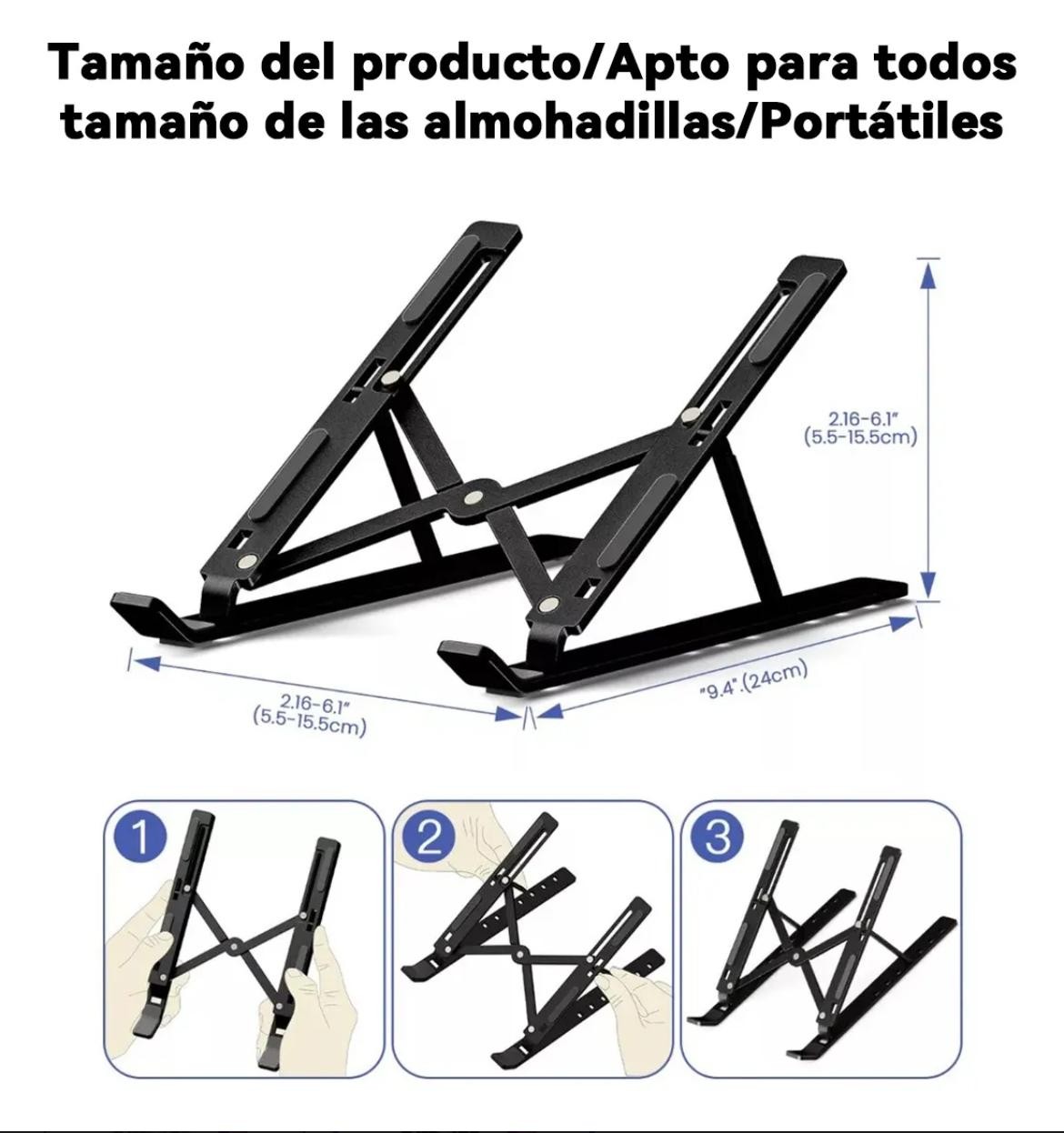 Soporte Ajustable para Laptop Port&aacute;til Plegable image number null