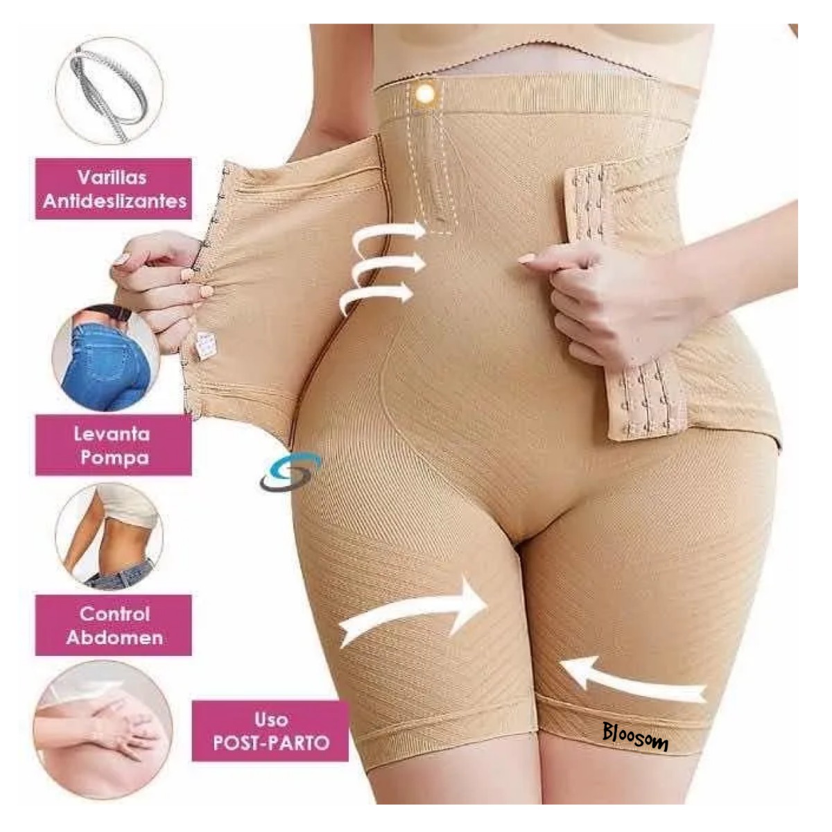 Panty Faja Short Reductora Moldeadora Doble Compresi&oacute;n Nude 3XL image number null