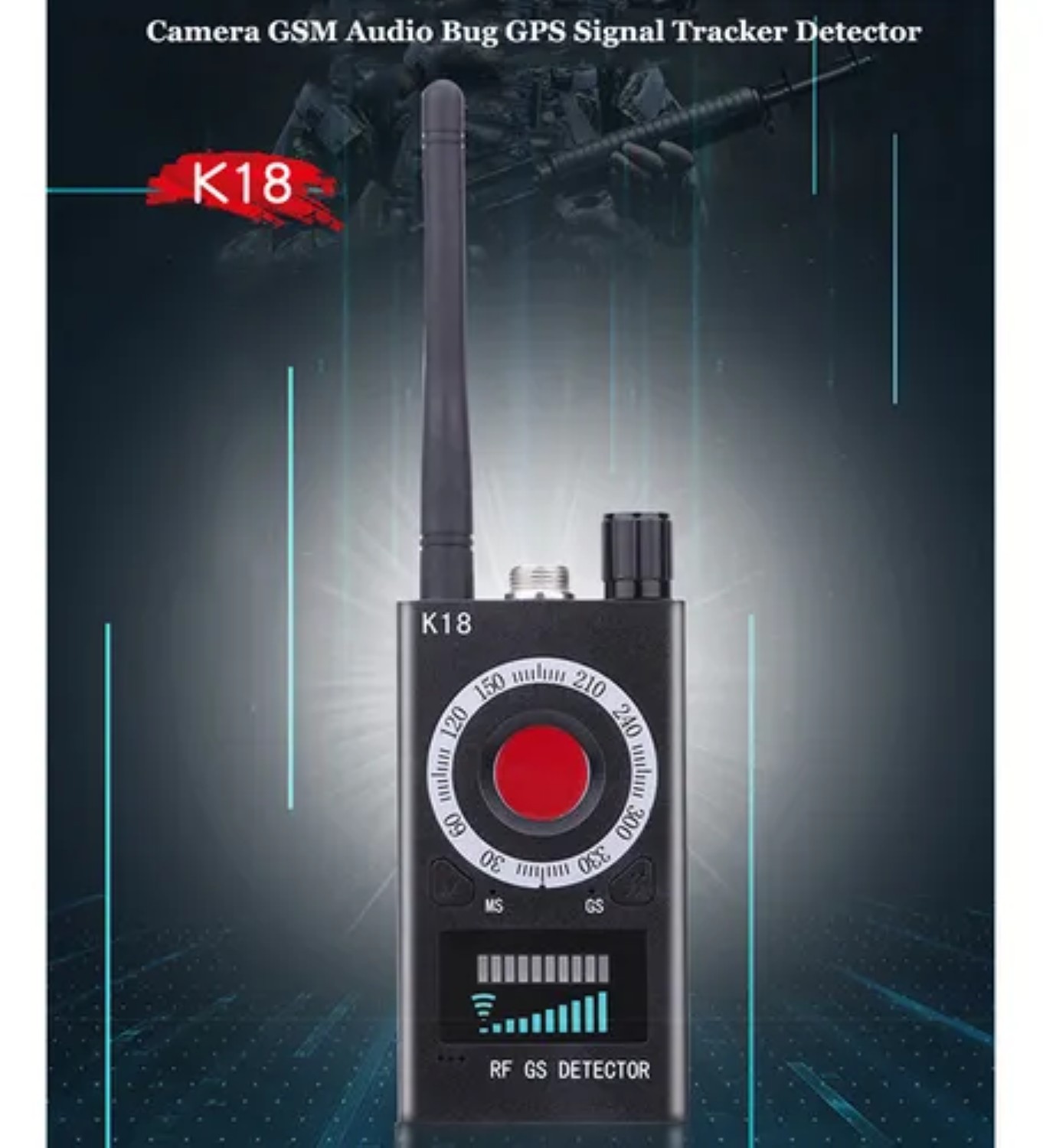 Detector Profesional Camaras Espias Gps Microfono Se&ntilde;al Rf image number null