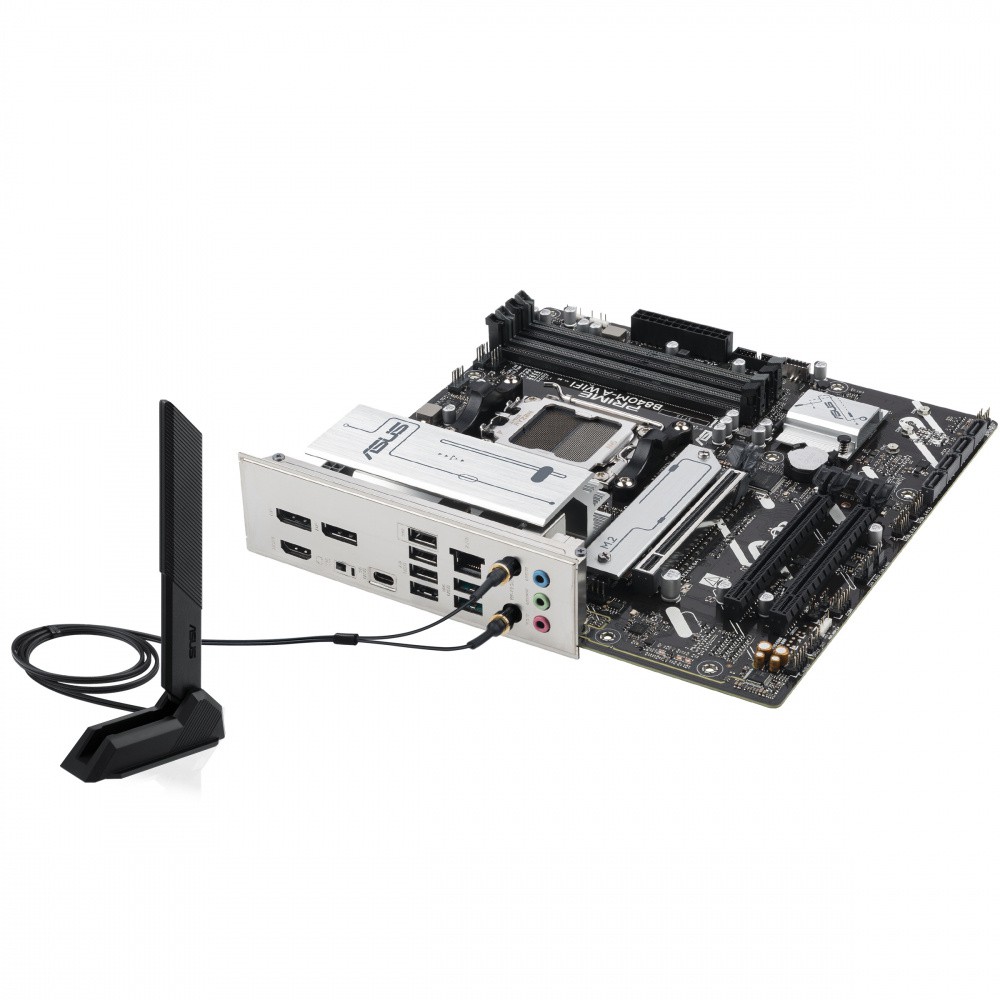 Tarjeta Madre ASUS PRIME B840M-A WIFI, Micro-ATX, Socket AM5, AMD B840, 192GB DDR5, HDMI/DP para AMD image number null