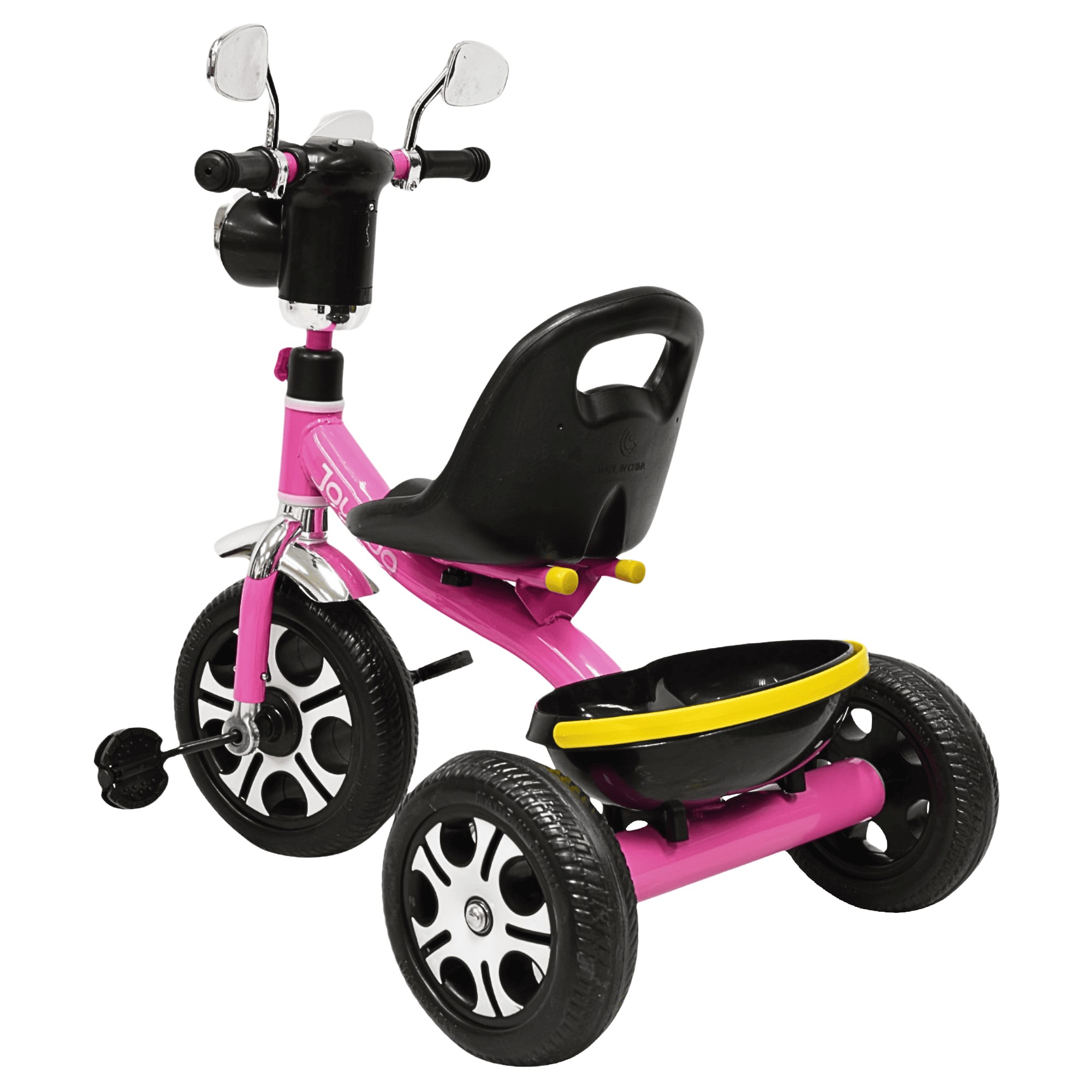Triciclo para Ni&ntilde;os Faro con Luz y Sonido Espejos Ruedas de Eva Apto a partir de 2 A&ntilde;os - Rosa image number null