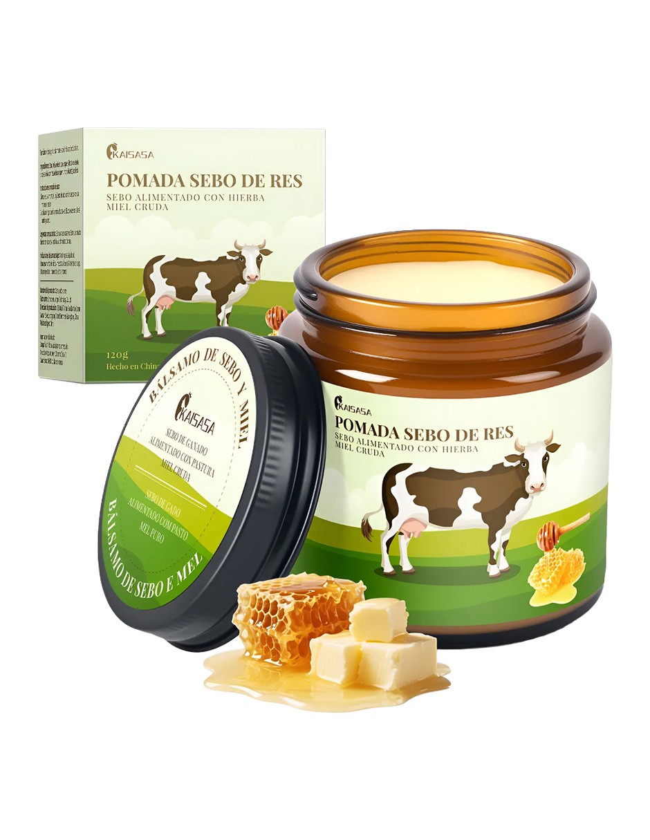 B&aacute;lsamo Sebo De Res Bovino Miel 120g Hidratante Cicatrizante image number null