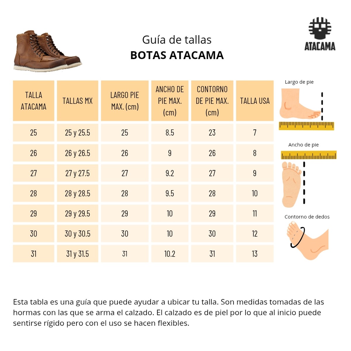Botas para motociclistas Roen de piel negras con protecciones Atacama image number null
