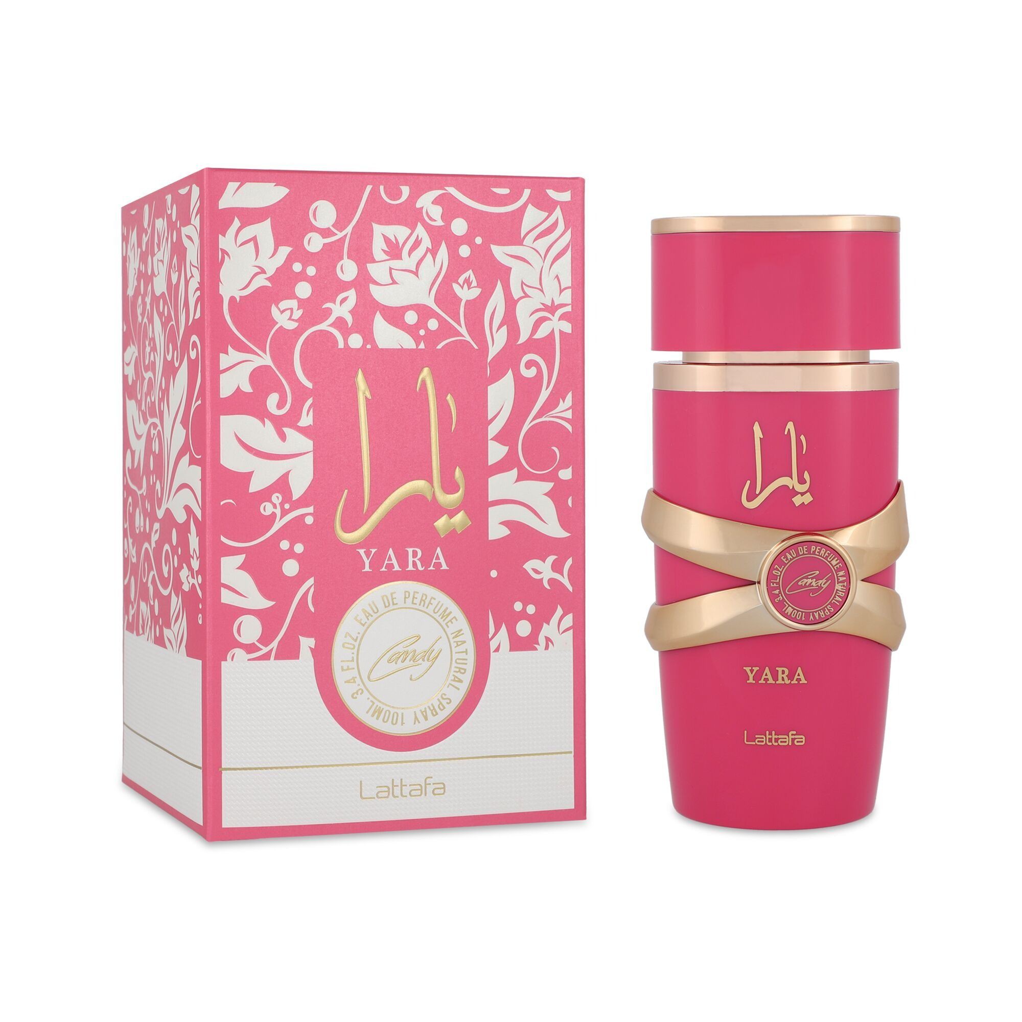 Perfume &Aacute;rabe Lattafa Yara Candy 100ml EDP para Mujer Notas de Caramelo y Frutos Rojos image number null