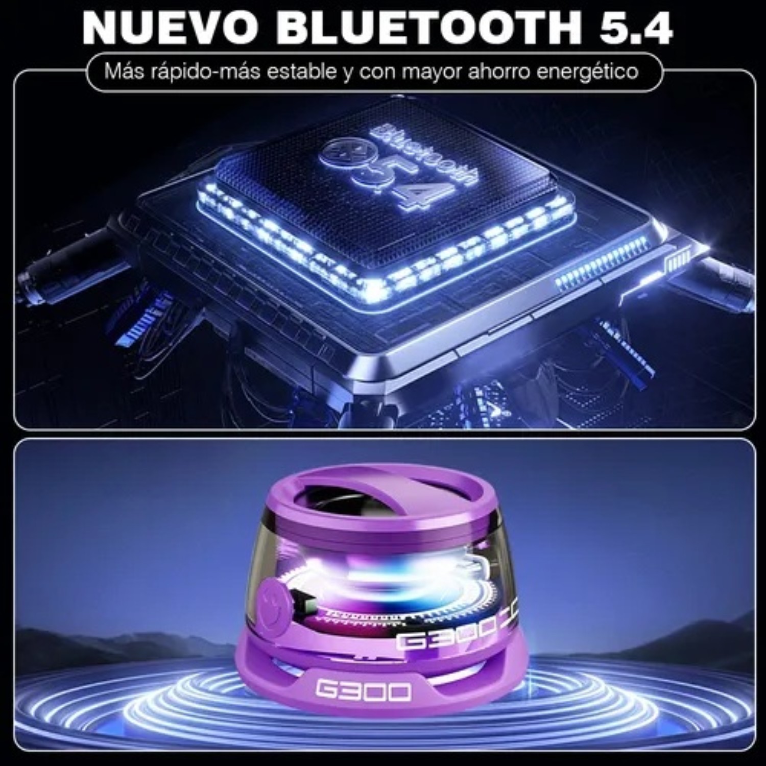 Multifunctional Port&aacute;til Magnetic Bluetooth Speaker G300 Purpura image number null