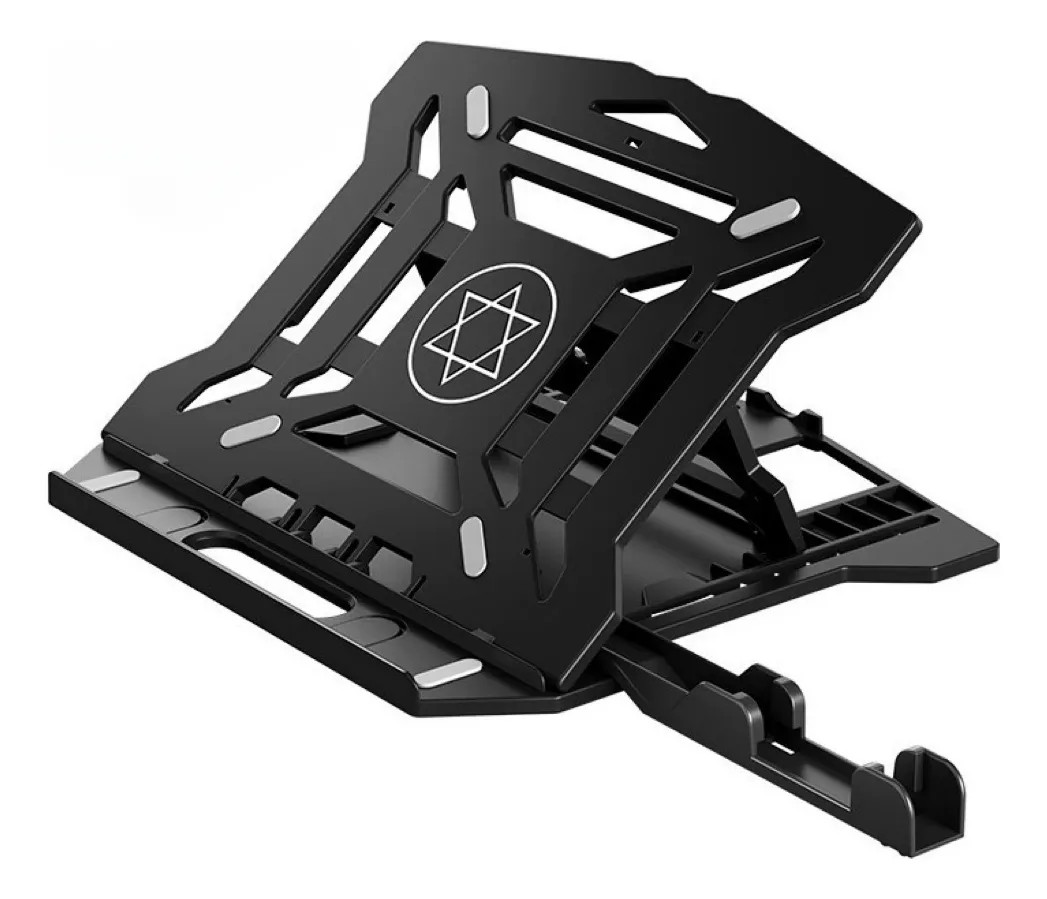Base Soporte para Laptop Computadora y Telefono Celular Portatil Plegable Ajustable y Ergonomica Color Blanco image number null