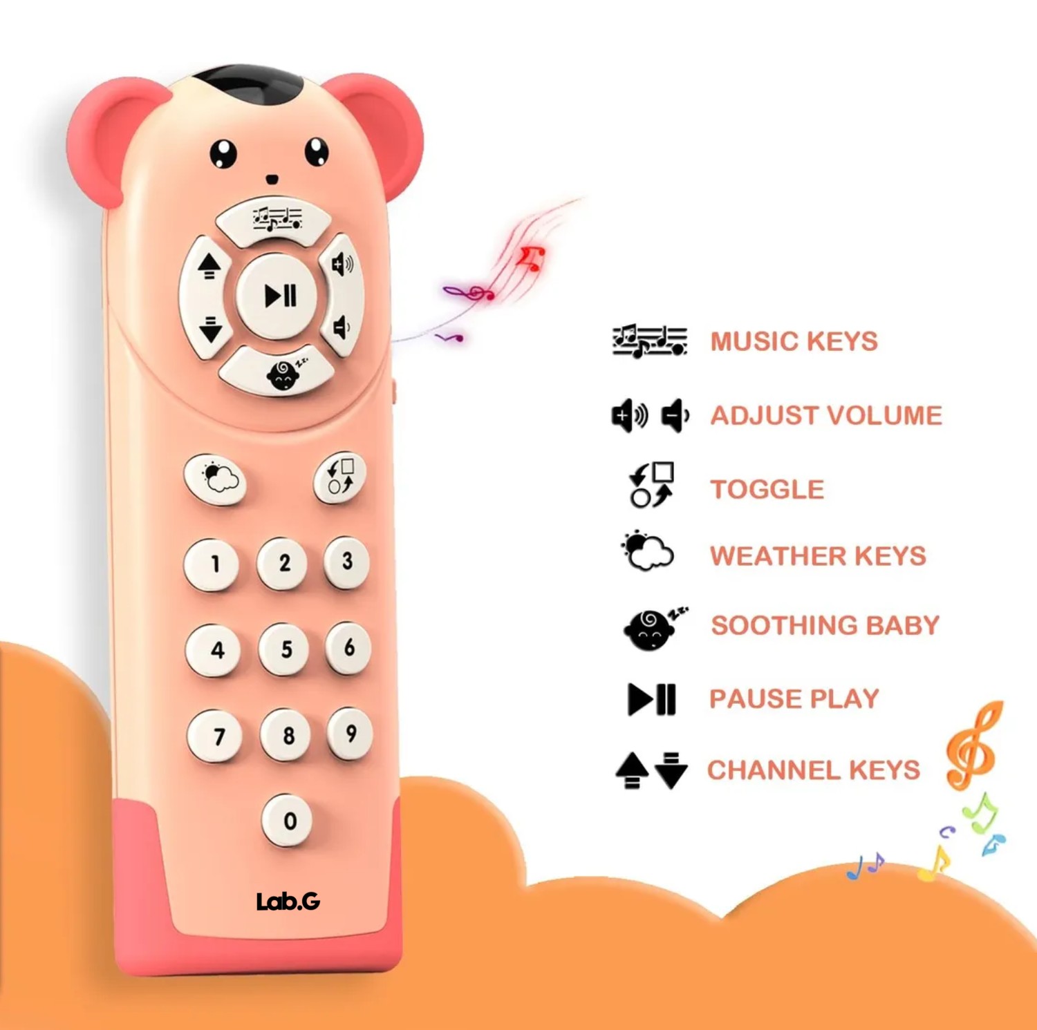 Telefono Didactico Bebe Juguete Rosa Claro image number null