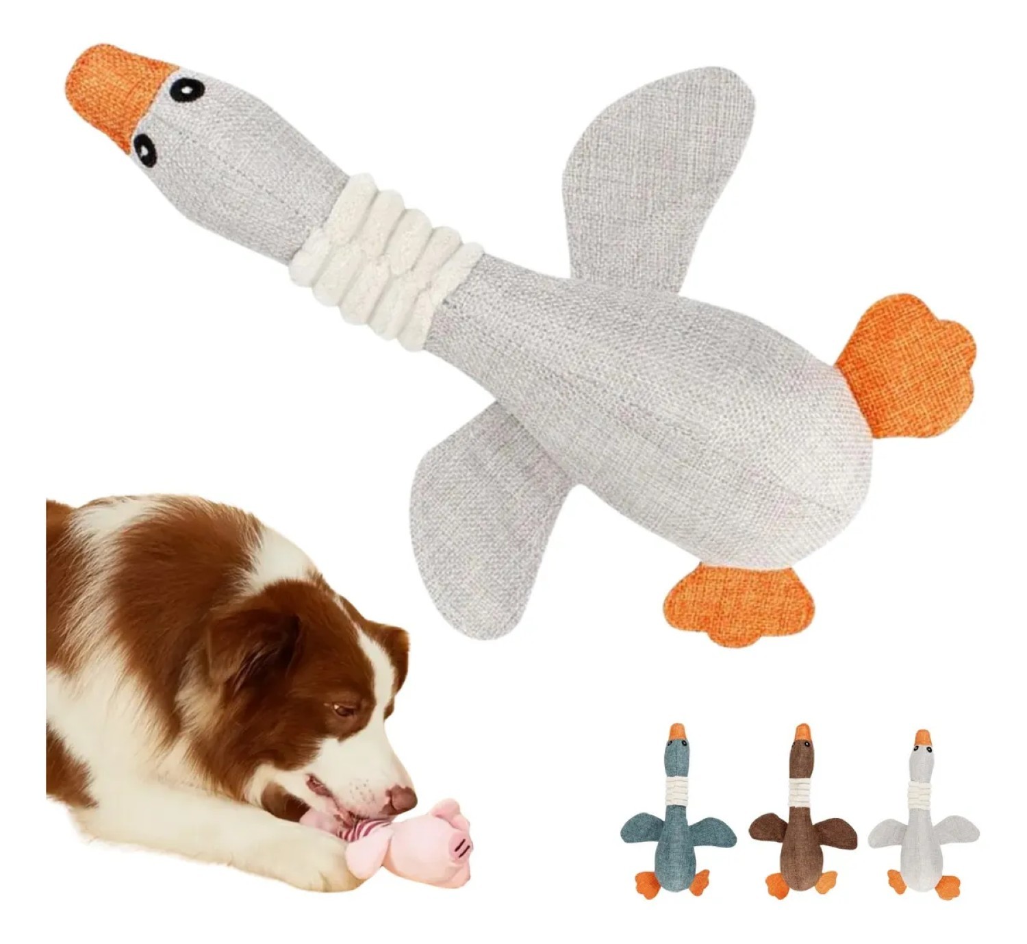 Juguete Chill&oacute;n Peluche Pato Gris image number null