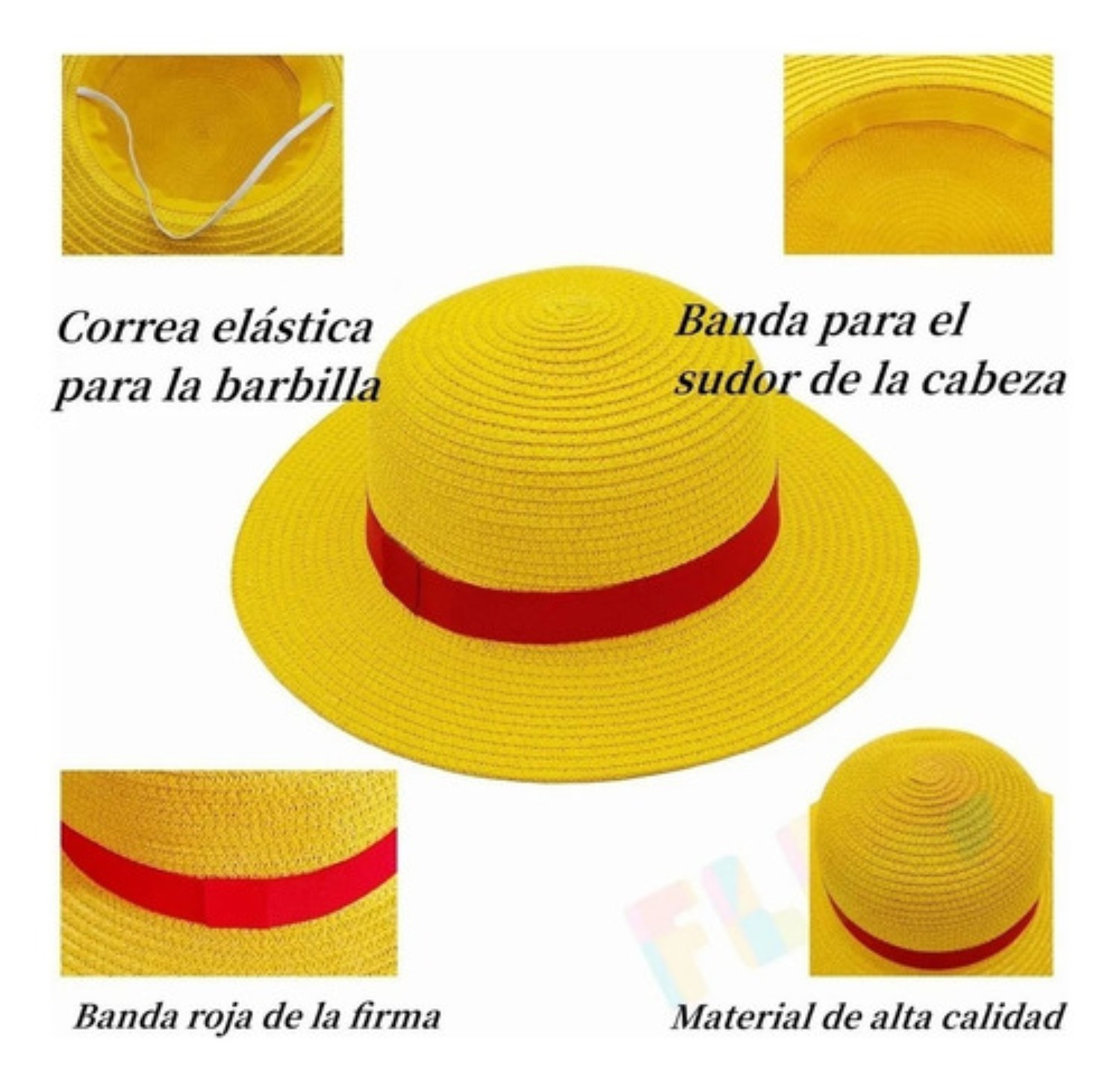 Sombrero Anime Dress Amarillo talla Unica image number null