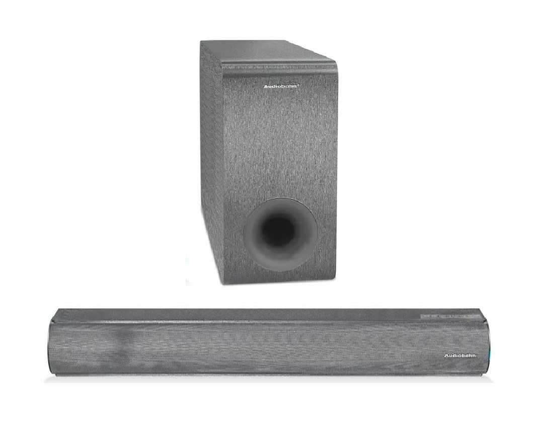 Barra de Sonido Audiobahn 2.1 con Subwoofer Inal&aacute;mbrico ASBAR1000PACK image number null