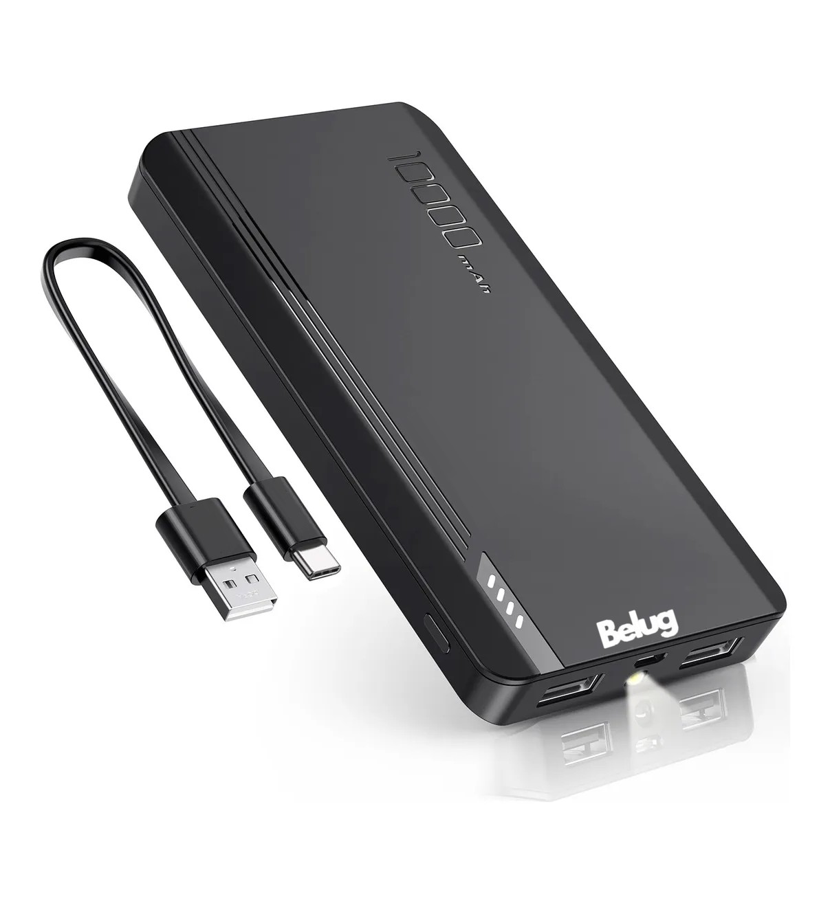 Power Bank Bater&iacute;a Port&aacute;til 10000mah 2.1a Belug Carga Bateria Portatil Con 2 Puertos image number null