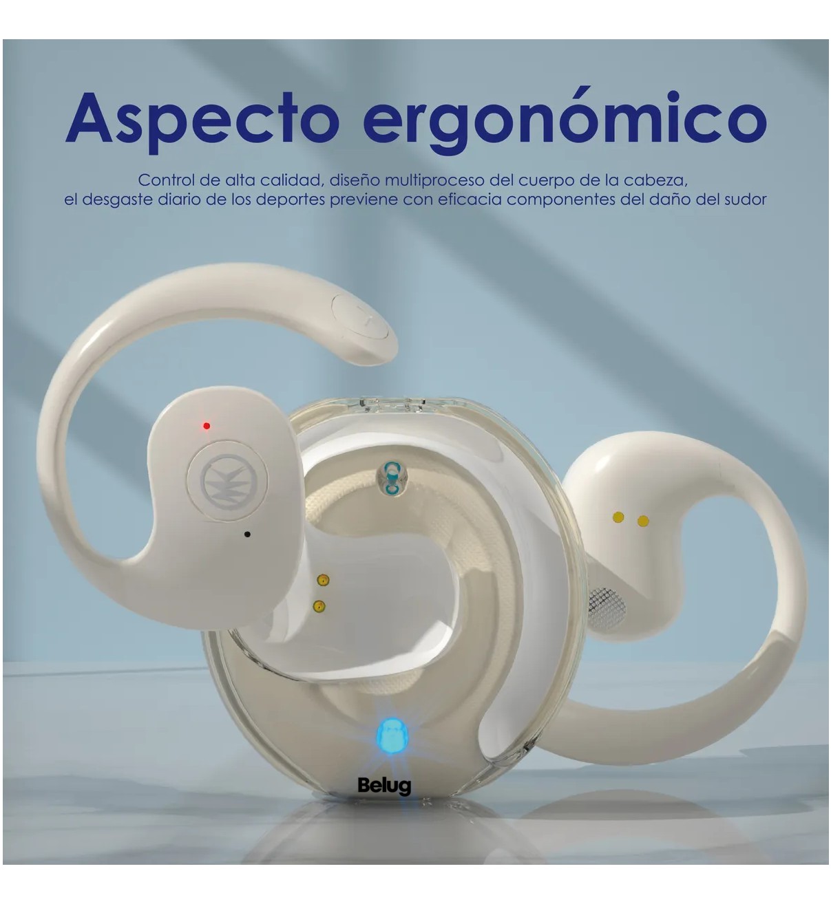 Auriculares Deportivos Bluetooth Con Oreja Colgante Belug image number null