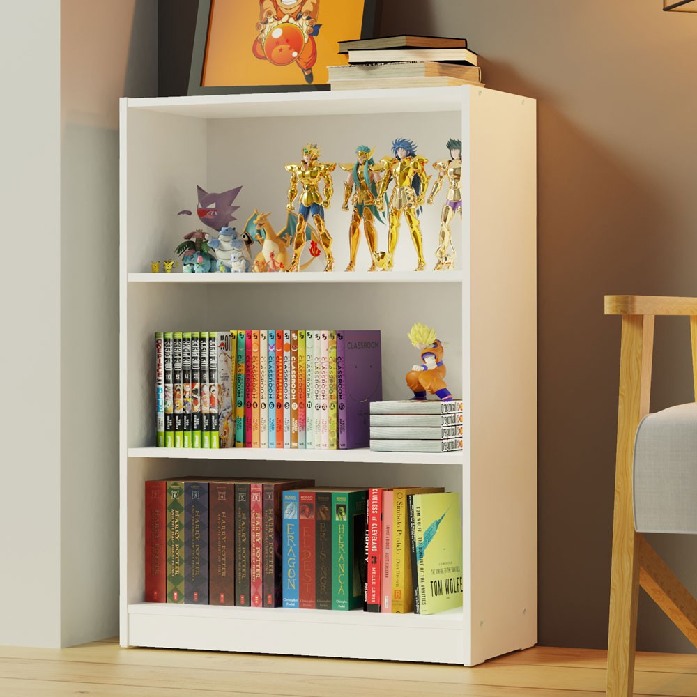 Estante Librero Organizador Madesa 6907 y 3 Nichos Blanco 1 image number null