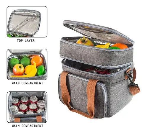 Bolsa Lonchera T&eacute;rmica Para Ejecutivas Y Escolares Y Trabajo image number null