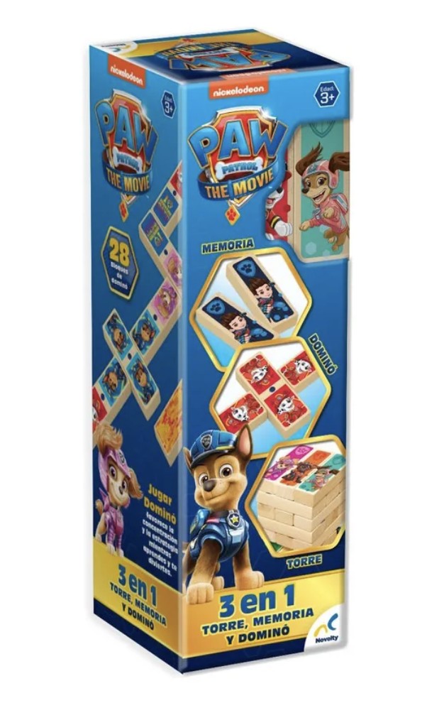 Juego De Mesa Novelty 3 En 1 Paw Patrol The Movie image number null