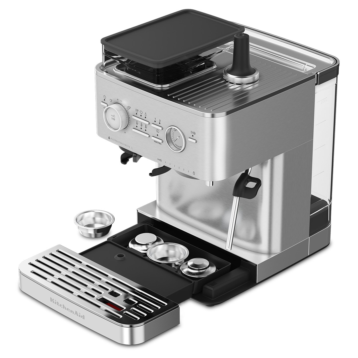 Cafetera Semiautom&aacute;tica Espresso KitchenAid KES6551SX de 2.5 Litros image number null