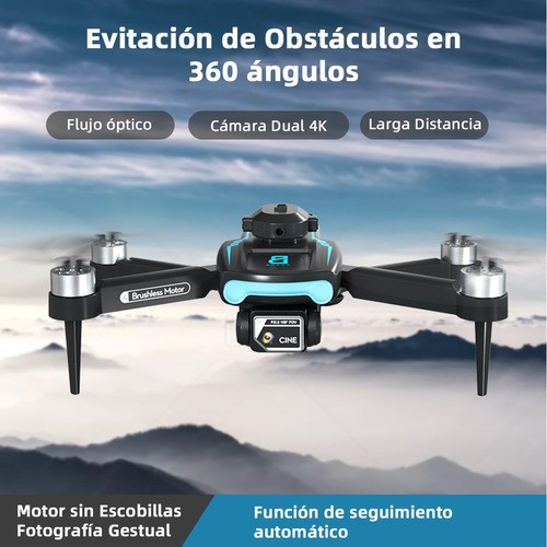 Drone A Control Remoto Wifi C&aacute;mara Hd 3 Bater&iacute;as Y De Bolso negro image number null