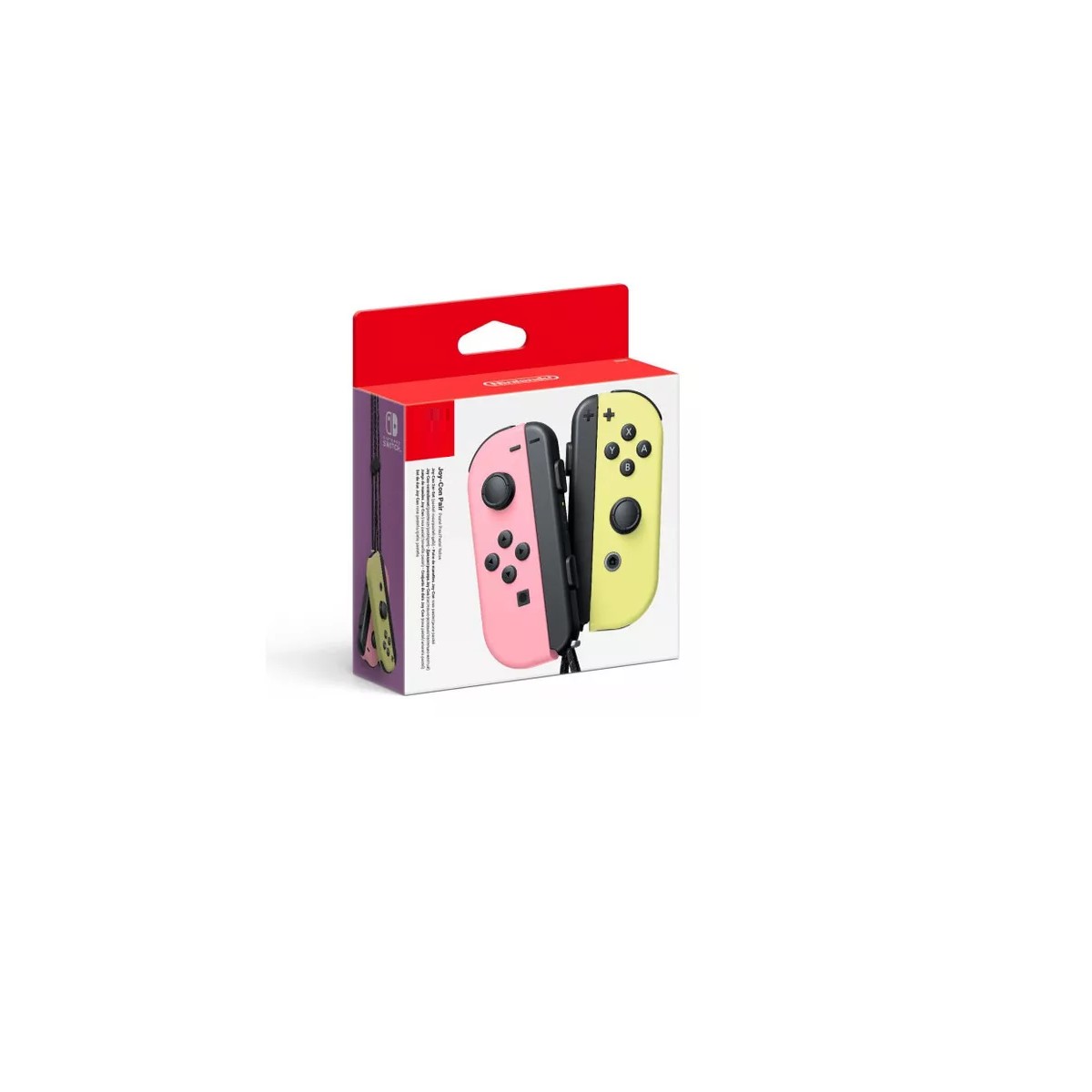 Joy Con Controllers Pastel L Pink R Yellow Nintendo Switch. image number null
