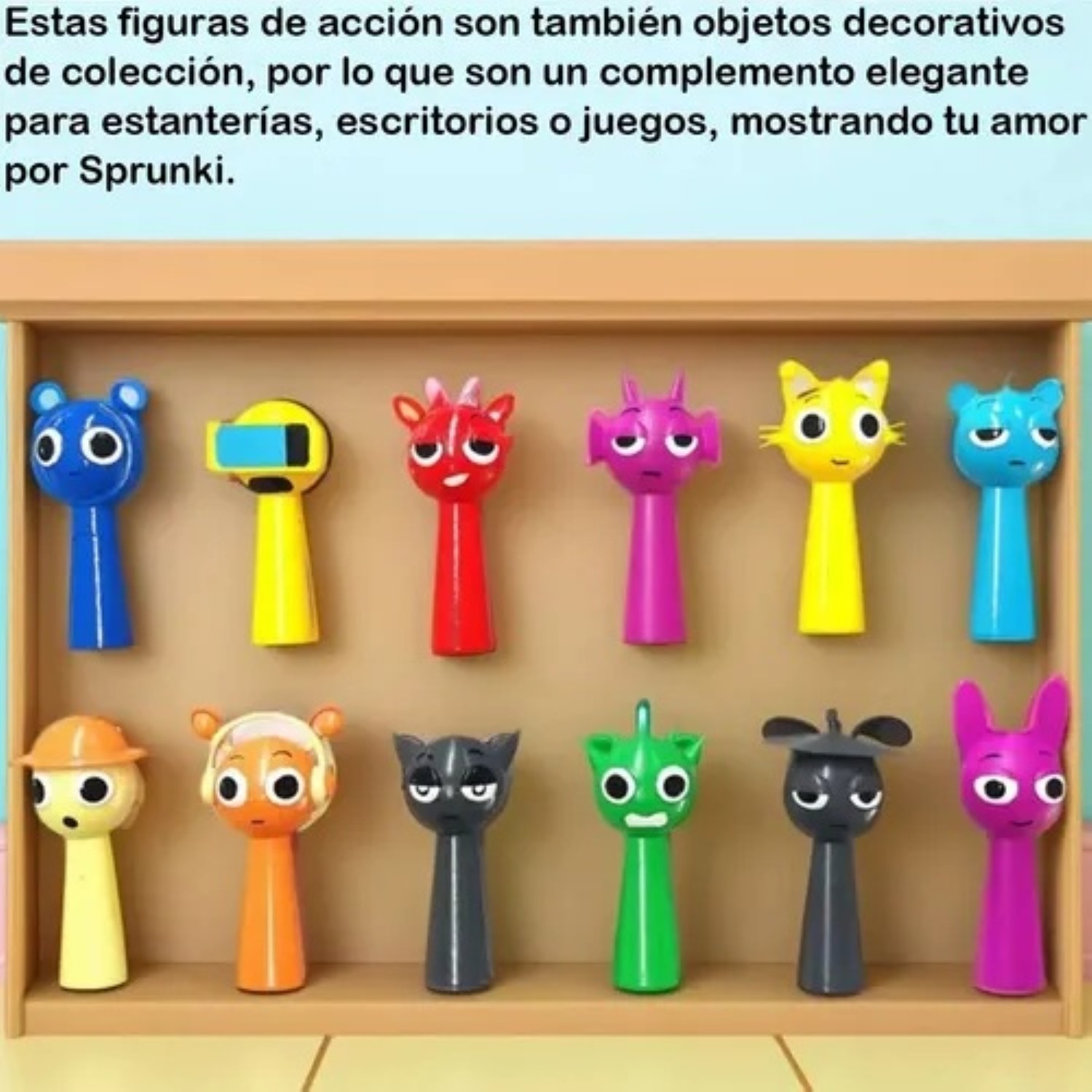 12 Pcs Sprunki Rhythm Box Figuras Juguetes Juguetes image number null