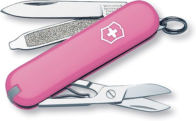 Victorinox Navaja, Classic, color Rosa Transparente, 58 mm, 7 Usos. image number null