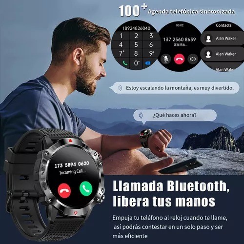 Reloj Inteligente T&aacute;ctico For Hombres (responder/llamar) image number null
