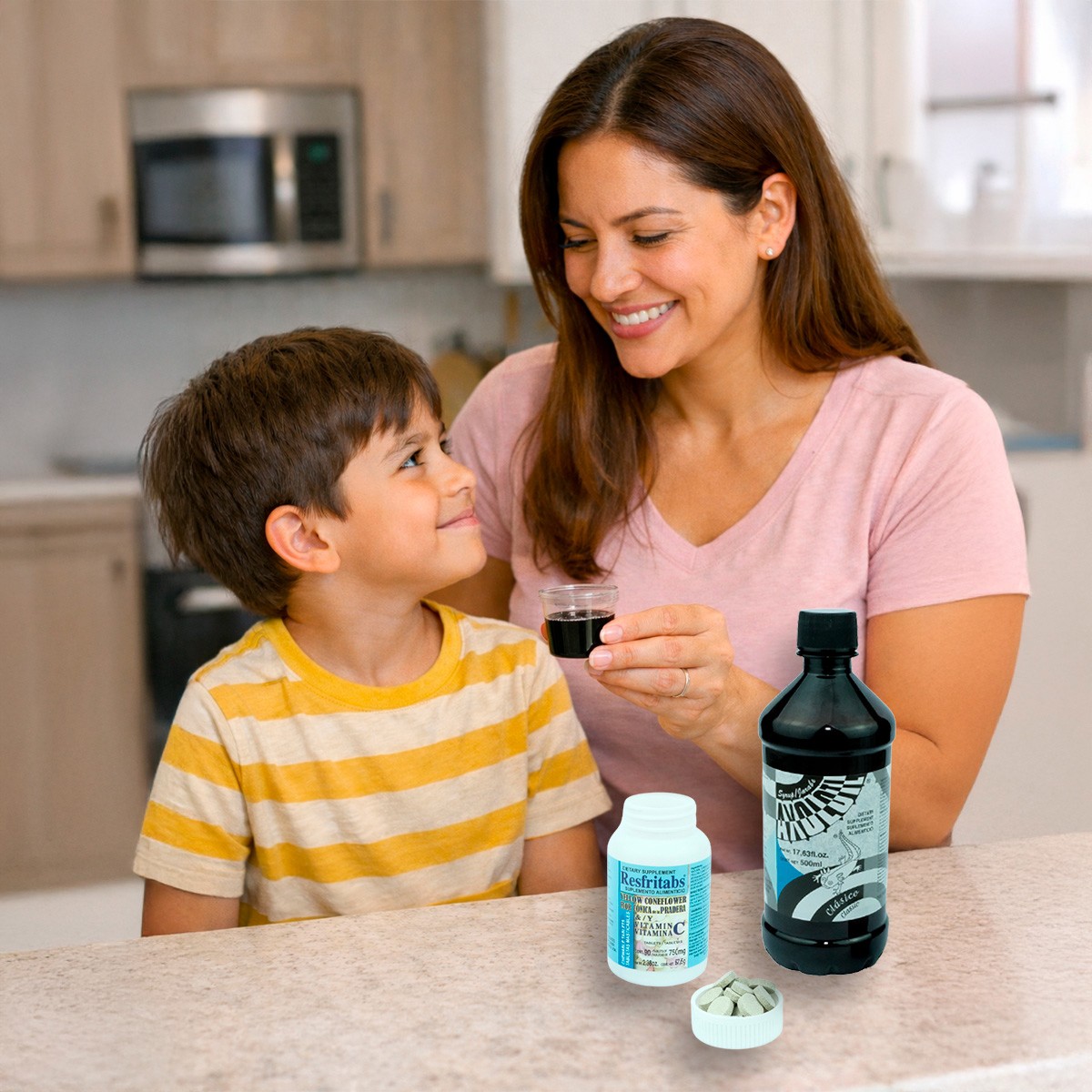Equinacea Vitamina C Kit Infantil Jarabe Miel 500ml image number null