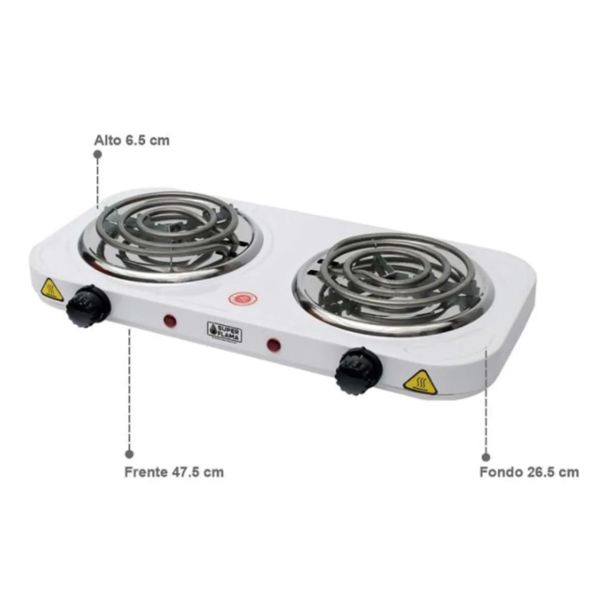 Parilla El&eacute;ctrica De Mesa Con 2 Quemadores Super Flama 2RTB image number null