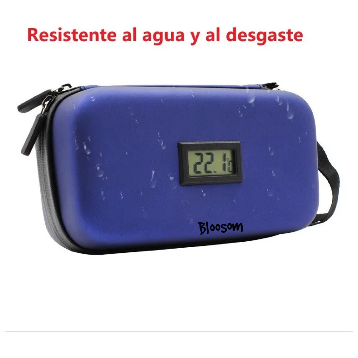 Estuche De Viaje Con Enfriador De Insulina Con Term&oacute;metro Azul image number null