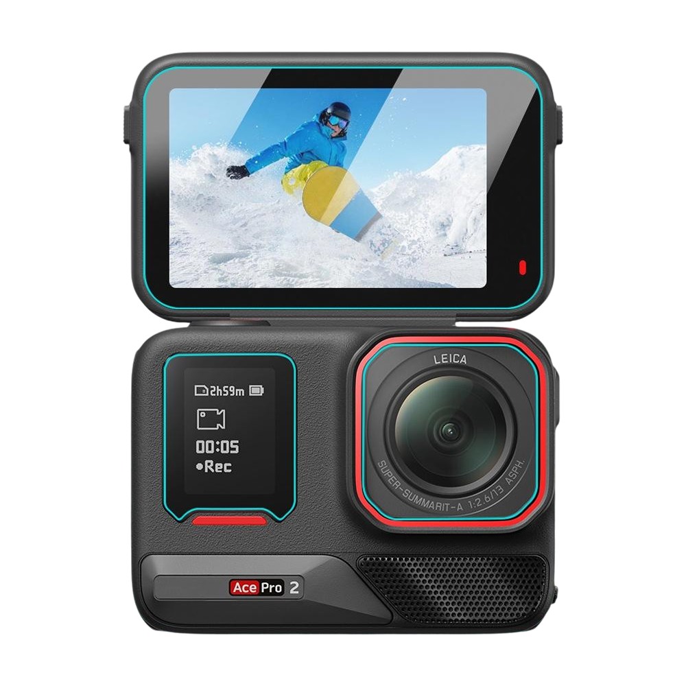 Cristales Templados Pantallas y Lente Compatible Insta360 Ace Pro 2 image number null
