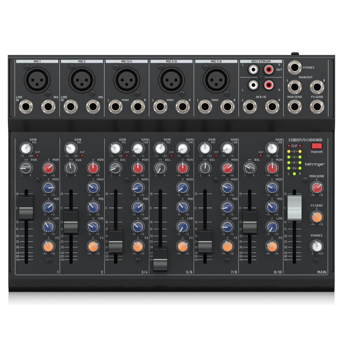 Mezcladora Anal&oacute;gica BEHRINGER XENYX 1003B De 10 Entradas image number null