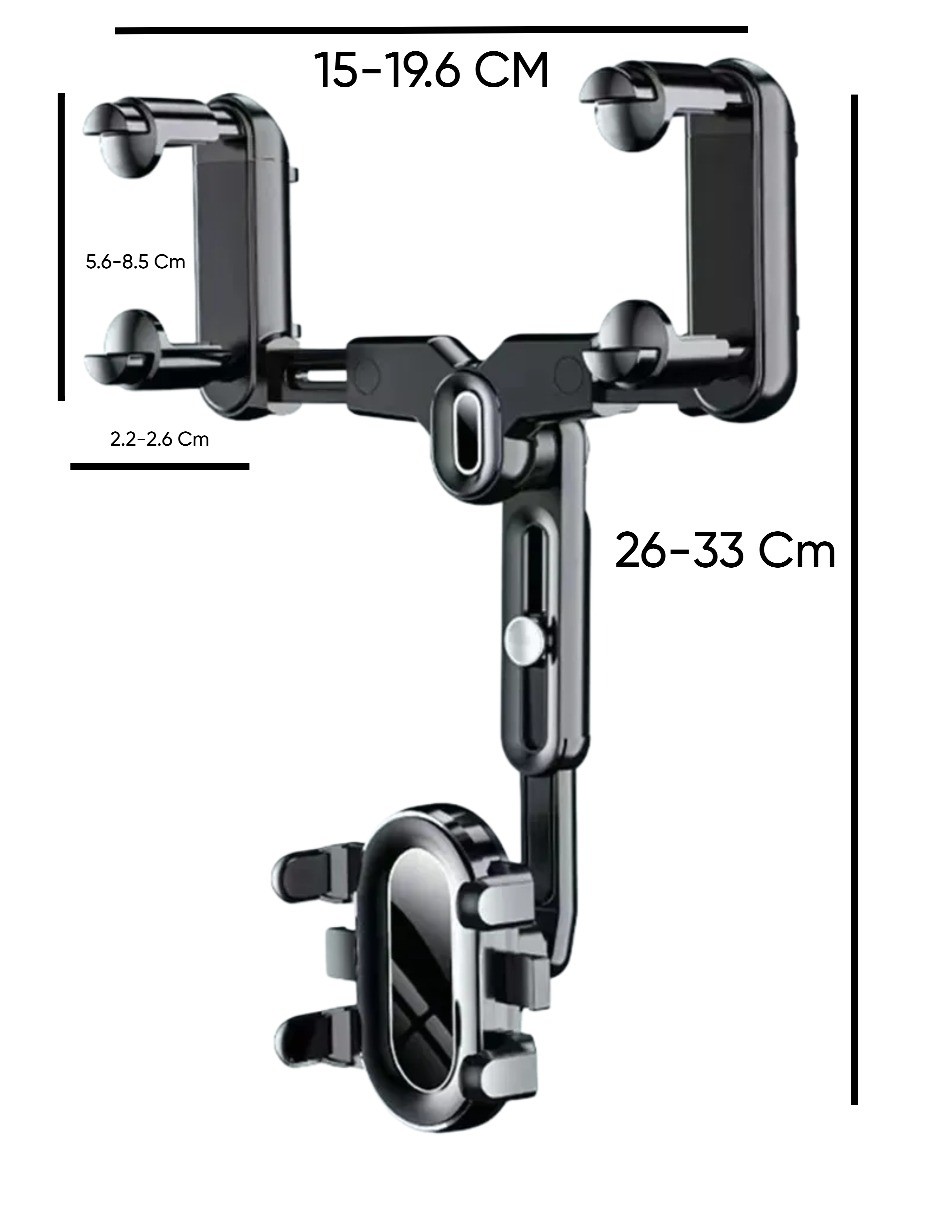 Soporte de Retrovisor Para Celular para Auto &ndash; Ajustable y Estable image number null